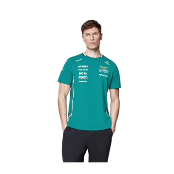 Aston Martin мъжка тениска official Teamline Replica green F1 Team 2025