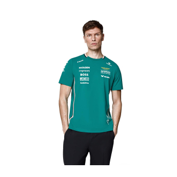 Aston Martin мъжка тениска Alonso official Teamline Replica green F1 Team 2025