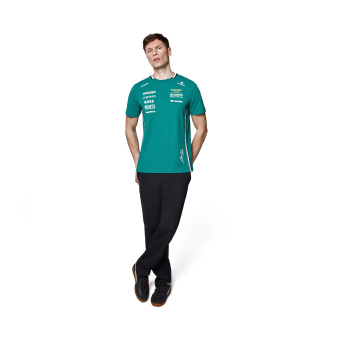 Aston Martin мъжка тениска Alonso official Teamline Replica green F1 Team 2025