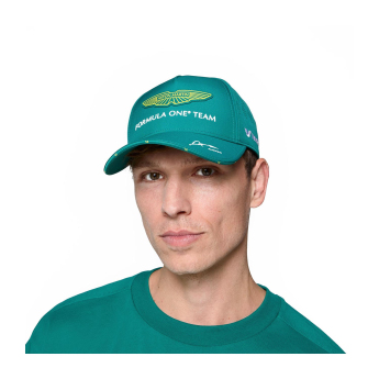 Aston Martin баскетболна шапка с козирка Alonso official Teamline Replica green F1 Team 2025