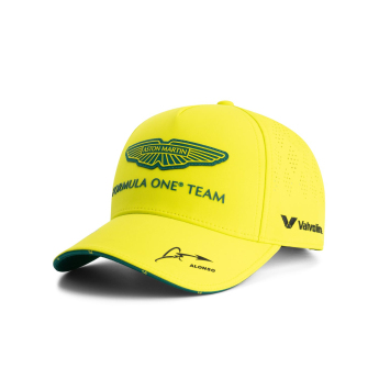 Aston Martin баскетболна шапка с козирка Alonso official Teamline Replica yellow F1 Team 2025