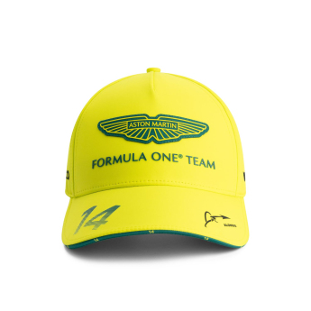 Aston Martin баскетболна шапка с козирка Alonso official Teamline Replica yellow F1 Team 2025