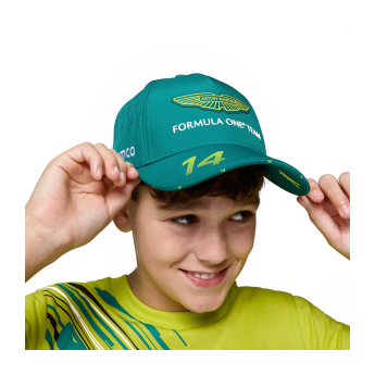 Aston Martin детска бейзболна шапка с козирка Alonso official Teamline Replica green F1 Team 2025