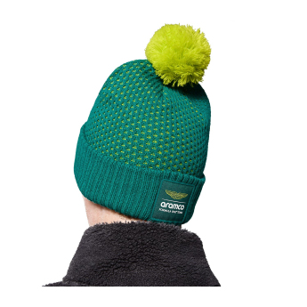 Aston Martin зимна шапка official Teamline Replica green F1 Team 2025