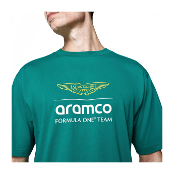 Aston Martin мъжка тениска Large Logo green F1 Team 2025