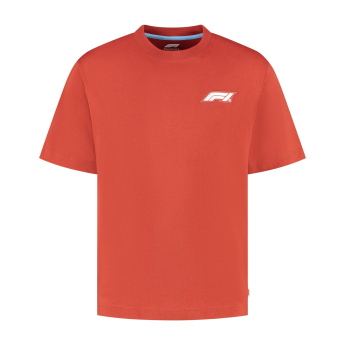 Formula 1 мъжка тениска Heritage Logo Red F1 Team 2025