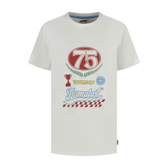 Formula 1 детска тениска Legacy Graphic white F1 Team 2025