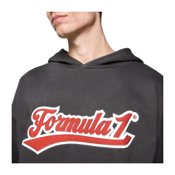 Formula 1 мъжки суитшърт с качулка Heritage Graphic black F1 Team 2025