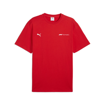 Formula 1 мъжка тениска Essential Relaxed Logo red F1 Team 2025