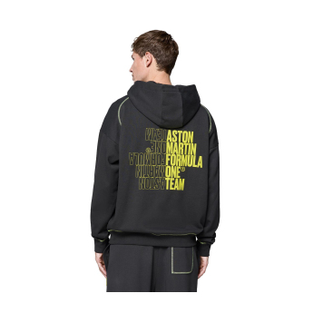 Aston Martin мъжки суитшърт с качулка Hoody black F1 Team 2025