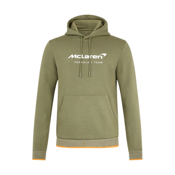 McLaren Honda мъжки суитшърт с качулка Essentials green F1 Team 2025