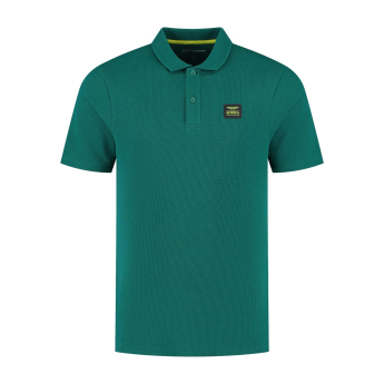 Aston Martin мъжка поло тениска Tech Waffle green F1 Team 2025