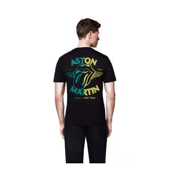 Aston Martin мъжка тениска Rolling Stones black F1 Team 2025