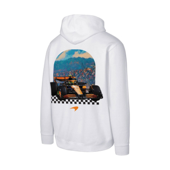McLaren Honda мъжки суитшърт с качулка Retro white F1 Team 2025