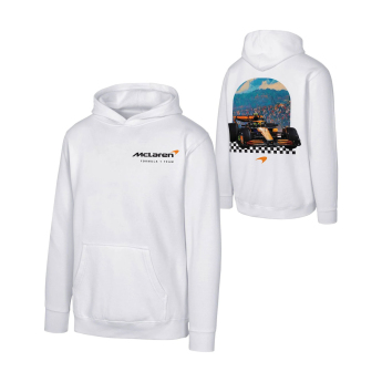McLaren Honda мъжки суитшърт с качулка Retro white F1 Team 2025