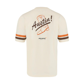 McLaren Honda мъжка тениска Austin GP beige F1 Team 2025