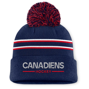 Montreal Canadiens дамски зимни шапки Authentic Pro W/Cap Cuffed Pom Beanie