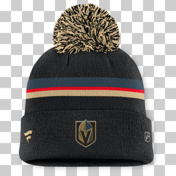 Vegas Golden Knights дамски зимни шапки Authentic Pro W/Cap Cuffed Pom Beanie