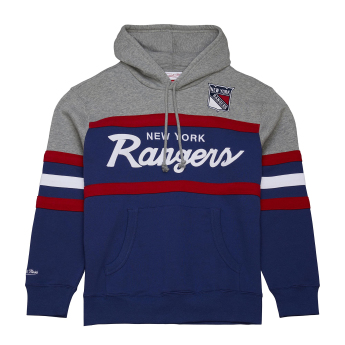 New York Rangers мъжки суитшърт с качулка Head Coach Hoodie Current Logo