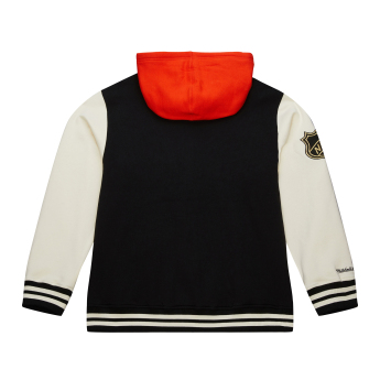 Anaheim Ducks мъжки суитшърт с качулка Courtside Fleece Button Front Current Logo