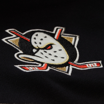 Anaheim Ducks мъжки суитшърт с качулка Courtside Fleece Button Front Current Logo