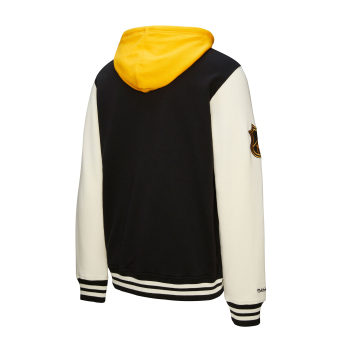 Boston Bruins мъжки суитшърт с качулка Courtside Fleece Button Front Current Logo