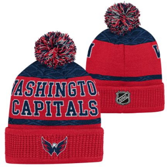 Washington Capitals детска зимна шапка Puck Pattern Cuffed Pom