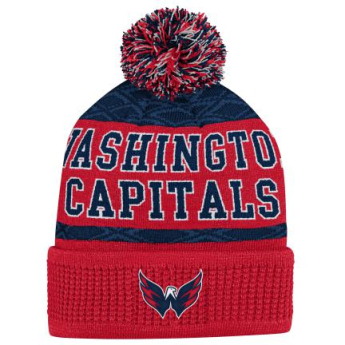 Washington Capitals детска зимна шапка Puck Pattern Cuffed Pom