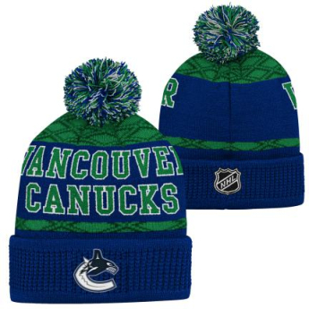 Vancouver Canucks детска зимна шапка Puck Pattern Cuffed Pom