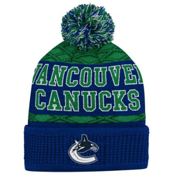 Vancouver Canucks детска зимна шапка Puck Pattern Cuffed Pom