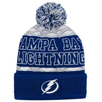 Tampa Bay Lightning детска зимна шапка Puck Pattern Cuffed Pom