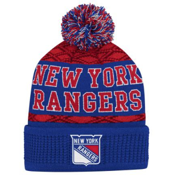 New York Rangers детска зимна шапка Puck Pattern Cuffed Pom