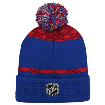 New York Rangers детска зимна шапка Puck Pattern Cuffed Pom