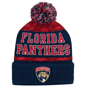 Florida Panthers детска зимна шапка Puck Pattern Cuffed Pom