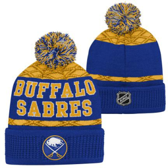 Buffalo Sabres детска зимна шапка Puck Pattern Cuffed Pom