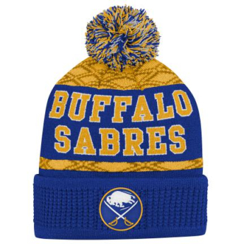 Buffalo Sabres детска зимна шапка Puck Pattern Cuffed Pom
