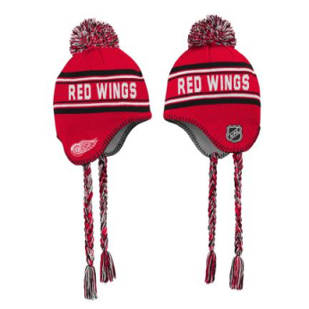 Detroit Red Wings детска зимна шапка Jacquard Tassel Knit With Pom