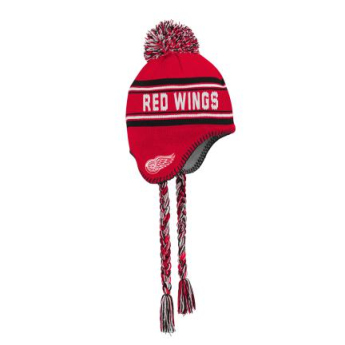 Detroit Red Wings детска зимна шапка Jacquard Tassel Knit With Pom