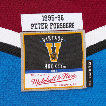 Colorado Avalanche хокейна фланелка Peter Forsberg 1995 NHL Dark Jersey