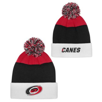 Carolina Hurricanes детска зимна шапка Essentials Cuffed Knit W Pom