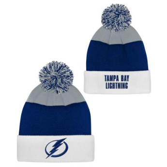 Tampa Bay Lightning детска зимна шапка Essentials Cuffed Knit W Pom