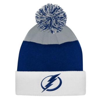Tampa Bay Lightning детска зимна шапка Essentials Cuffed Knit W Pom