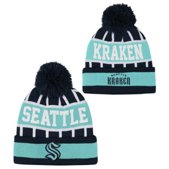 Seattle Kraken детска зимна шапка Go Fast Cuffed Knit W Pom