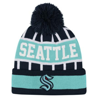 Seattle Kraken детска зимна шапка Go Fast Cuffed Knit W Pom