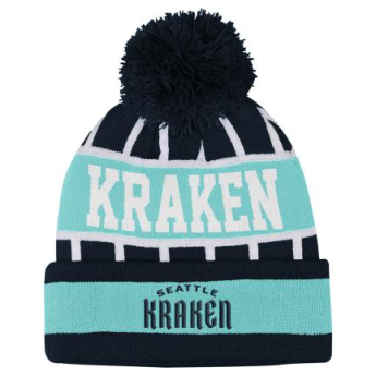 Seattle Kraken детска зимна шапка Go Fast Cuffed Knit W Pom