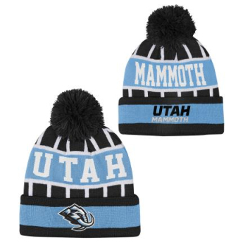 Utah Hockey Club детска зимна шапка Go Fast Cuffed Knit W Pom