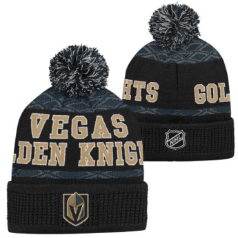Vegas Golden Knights детска зимна шапка Puck Pattern Cuffed Pom