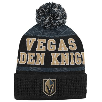 Vegas Golden Knights детска зимна шапка Puck Pattern Cuffed Pom