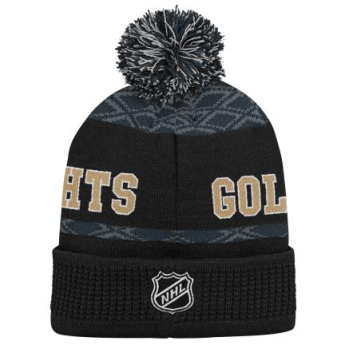 Vegas Golden Knights детска зимна шапка Puck Pattern Cuffed Pom