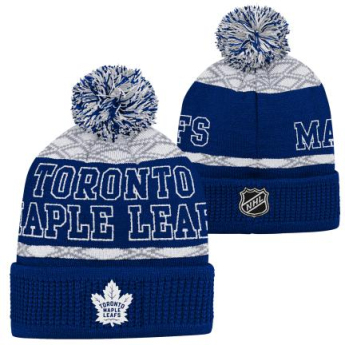 Toronto Maple Leafs детска зимна шапка Puck Pattern Cuffed Pom